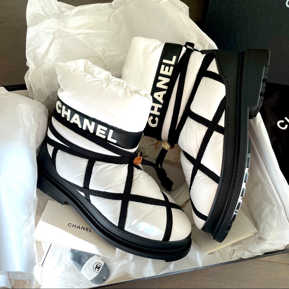 Authentic CHANEL Ice Cleats Snow Boots - Picture 1 of 14
